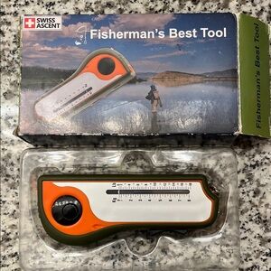 Swiss Ascent Fisherman's Tool with Orange and Green